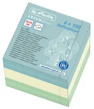 herlitz Cube bloc-notes GREENline, 75 x 75 mm