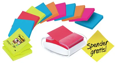 Post-it Distributeur Z-Notes, blanc, équipé