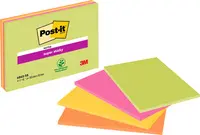 Post-it Bloc-note super sticky Meeting Notes, 203 x 153 mm
