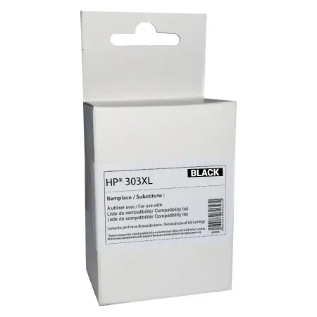NEUTRE CARTOUCHE REMANUFACTUREE HP 303XL SANS NIVEAU-REMPLACE T6N04AE BLACK