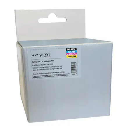 NEUTRE PACK 4 CART. REMA. HP 912XL SMJ-3YL84AE/81AE/82AE/83AE/3YP34AE BK/C/M/Y