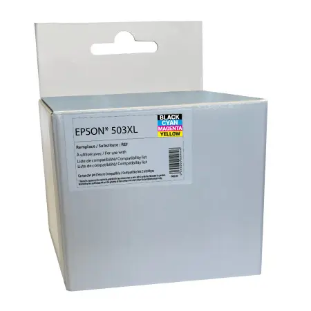 NEUTRE PACK 4 CARTOUCHES COMPATIBLES EPSON 503XL-REMPLACE T09R640 BK/C/M/Y