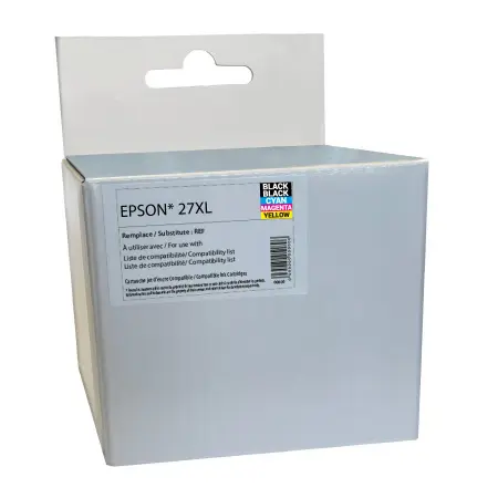 NEUTRE PACK 4 CARTOUCHES COMPATIBLES EPSON 27XL-REMPLACE T271 BK/C/M/Y