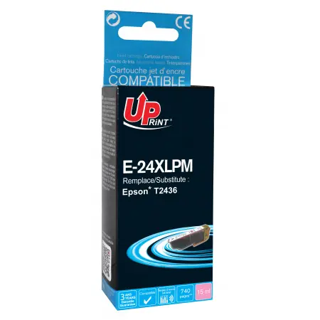 UPRINT CARTOUCHE COMPATIBLE EPSON 24XL-REMPLACE T243640 PHOTO MAGENTA