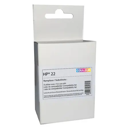 NEUTRE CARTOUCHE REMANUFACTUREE HP 22XL-REMPLACE C9352A 3CL