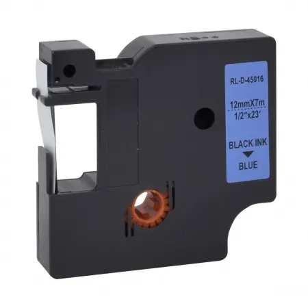 NEUTRE RUBAN COMPATIBLE DYMO D1-REMPLACE 45016-S0720560 BLACK ON BLUE