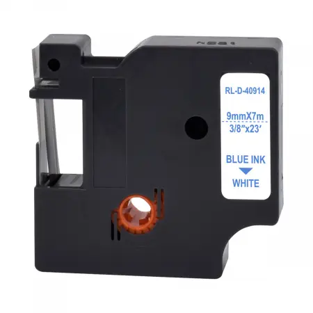 NEUTRE RUBAN COMPATIBLE DYMO D1-REMPLACE 40914-S0720690 BLUE ON WHITE