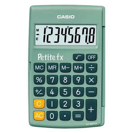 CASIO CALCULATRICE PETITE FX VERTE
