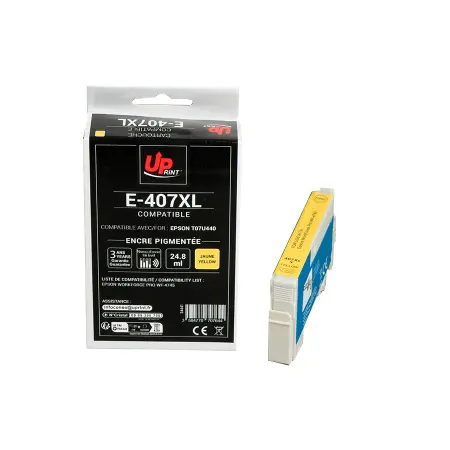 UPRINT CARTOUCHE COMPATIBLE EPSON 407L-REMPLACE T07U440 YELLOW