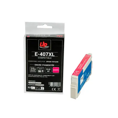 UPRINT CARTOUCHE COMPATIBLE EPSON 407L-REMPLACE T07U340 MAGENTA