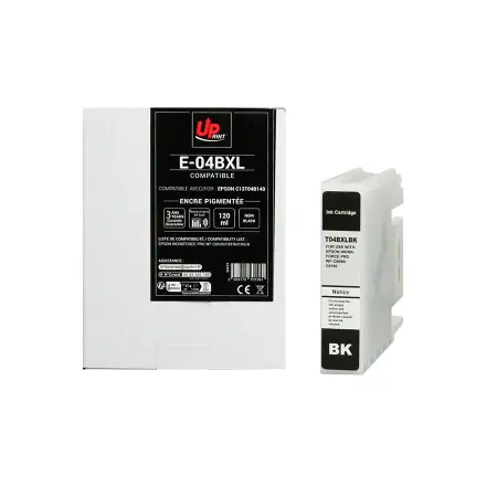 UPRINT CARTOUCHE COMPATIBLE EPSON 04BXL-REMPLACE T04B140 BLACK