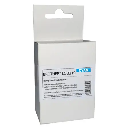 NEUTRE CARTOUCHE COMPATIBLE BROTHER 3219XL-REMPLACE LC3219XL CYAN