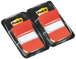 Post-it Marque-page adhésif Index, 25,4 x 43,2 mm, rouge
