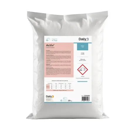 Lessive poudre tous textiles ACTIV' DAILYK START - Sac 20kg