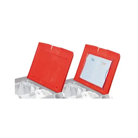 Couvercle rouge pour charîot IDEATOP sans porte document/ACC 132504