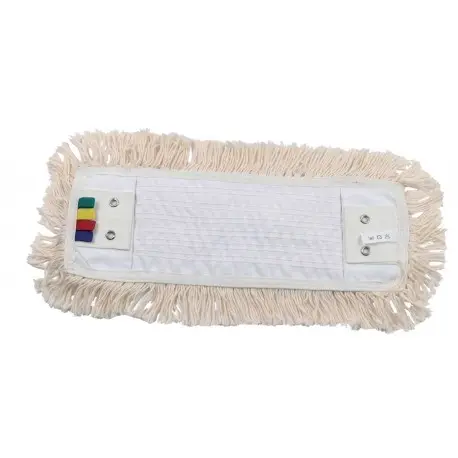 Frange coton à poche et languette 40cm pour support à plat