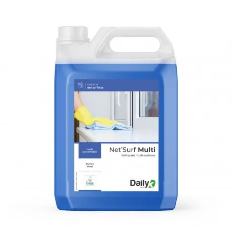 Détergent multi surface écolabel NET'SURF MULTI DAILYK GREEN-Bidon 5L