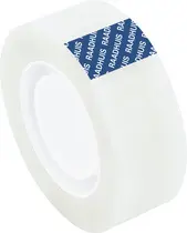RAADHUIS Ruban adhésif, 19 mm x 33 m, PP, mat transparent