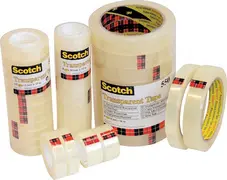 Scotch Ruban adhésif transparent 550, 19 mm x 66 m, film