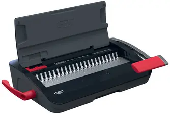 GBC Perforelieuse CombBind CB12, noir/rouge/argent