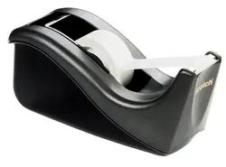 3M Scotch Dévidoir de bureau C60, rabattable, noir
