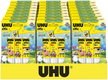UHU Bâton de colle stic Bob l'éponge, 2 x 21 g, présentoir