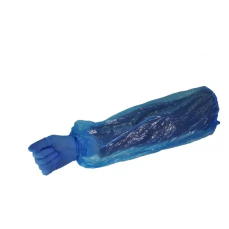 Manchettes bleu élastiquées PE 15µ 40x20cm - Ct 1000 Paires