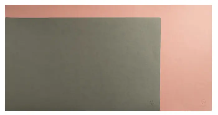 Sous-main souple PU Bicolore 35x65cm - Couleurs assorties