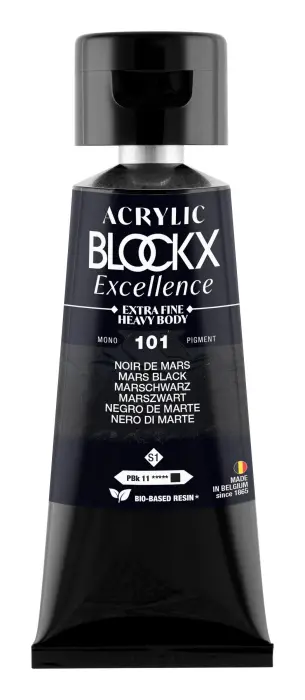 Peinture acrylique extra-fine fine tube 75ml - Noir de mars - New