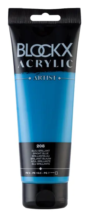 Peinture acrylique fine tube 250ml - Bleu brillant