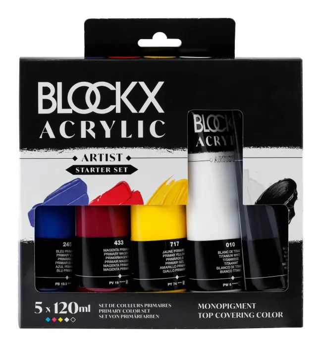 Set acrylique 5 x 120ml - Primaires