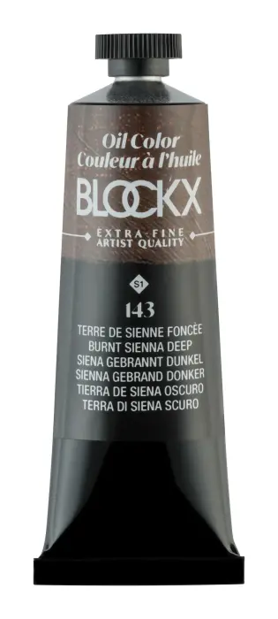 Peinture à l'huile extra-fine tube 35ml - Terre de Sienne foncée