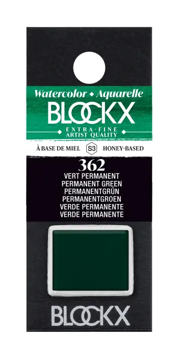 Aquarelle extra-fine demi-godet - Vert permanent