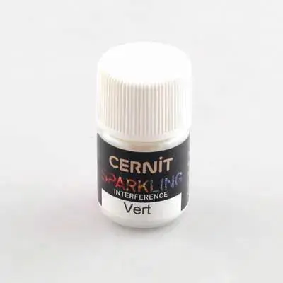 Cernit Sparkling 5 g Vert interference - Vert