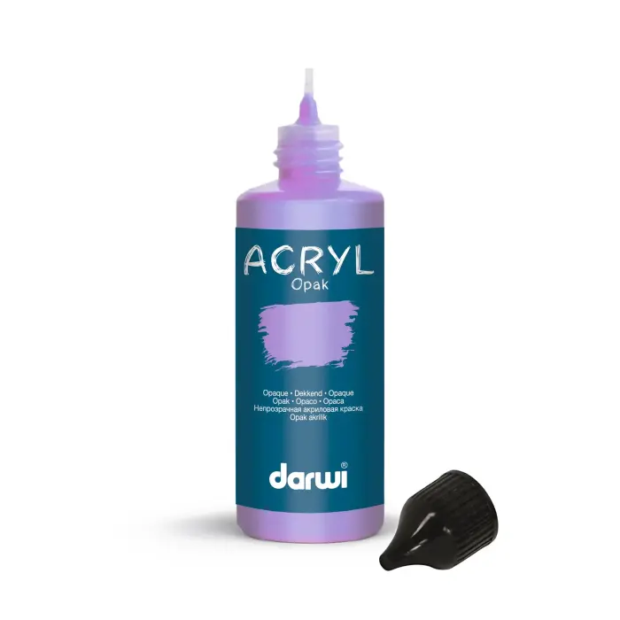 Darwi Flacon de 80 ml de Peinture Acrylique Universelle Opaque - Lilas