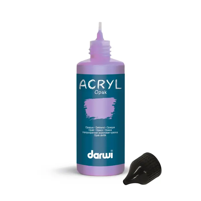 Darwi Flacon de 80 ml de Peinture Acrylique Universelle Opaque - Glycine