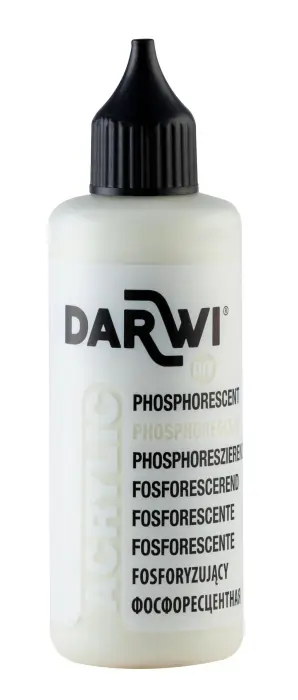 Darwi Flacon de 80 ml de Peinture Acrylique Universelle Phosphorescente - Lueur de nuit
