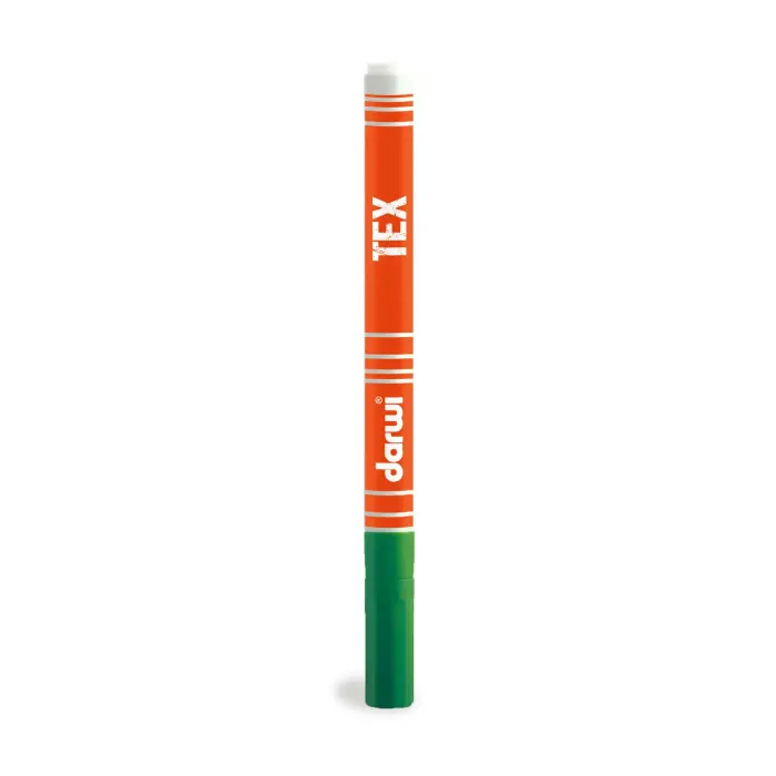 DARWI Marqueur Peinture Textile Pointe Conique Fine 1mm - Vert sapin