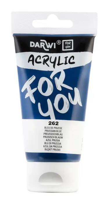 Darwi For You tube de peinture acrylique 75 ml - Bleu de Prusse - New