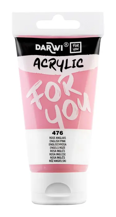 Darwi For You tube de peinture acrylique 75 ml - Rose anglais - New