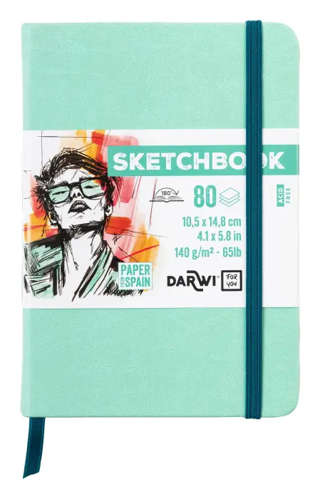 DFY Sketchbook A6 80F 140g - Vert d'eau - New