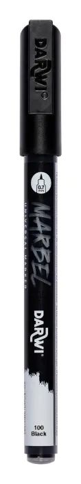 MARBEL Marqueur Universel Pointe Pointue Extra Fine 0,7mm - Noir