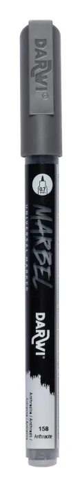 MARBEL Marqueur Universel Pointe Pointue Extra Fine 0,7mm - Anthracite