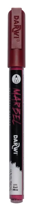 MARBEL Marqueur Universel Pointe Conique Fine 2mm - Lie de vin