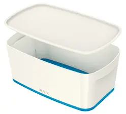 LEITZ Boîte de rangement My Box, 5 litres, blanc / bleu