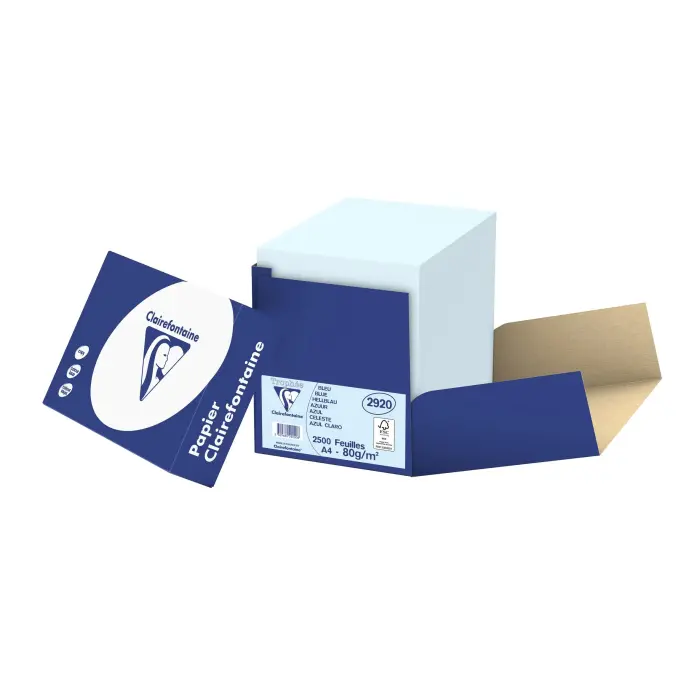 TROPHEE PASTEL A4 80G PACK 2500F - Bleu