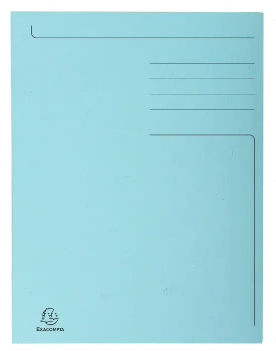 Chemise imprimée 3 rabats Forever® 280gm2 - Bleu clair