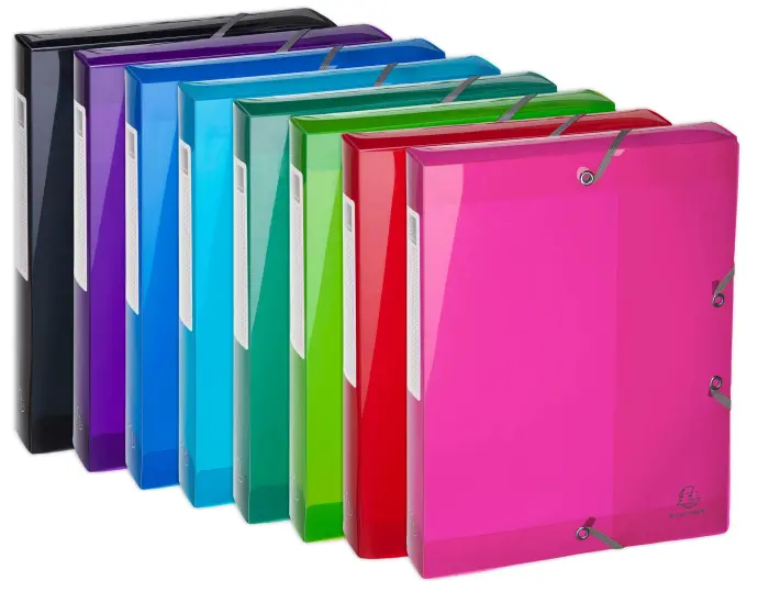 Boite de classement en polypropylène Dos 40mm Iderama PP - A4 - Couleurs assorties