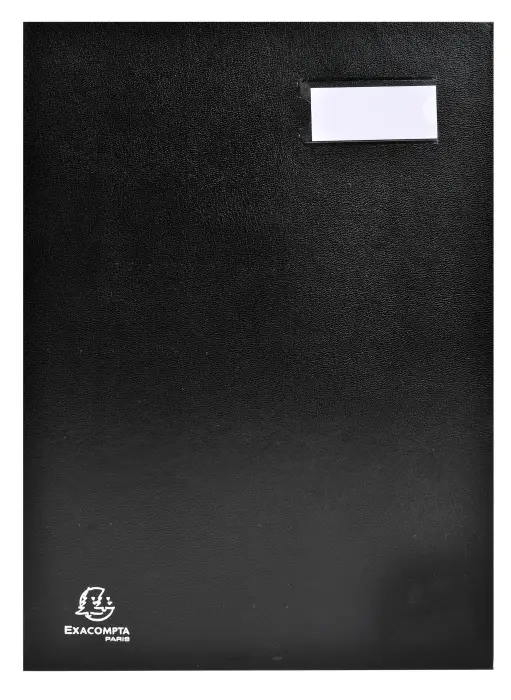 Parapheur direction dos a soufflets - 12 compartiments - Noir