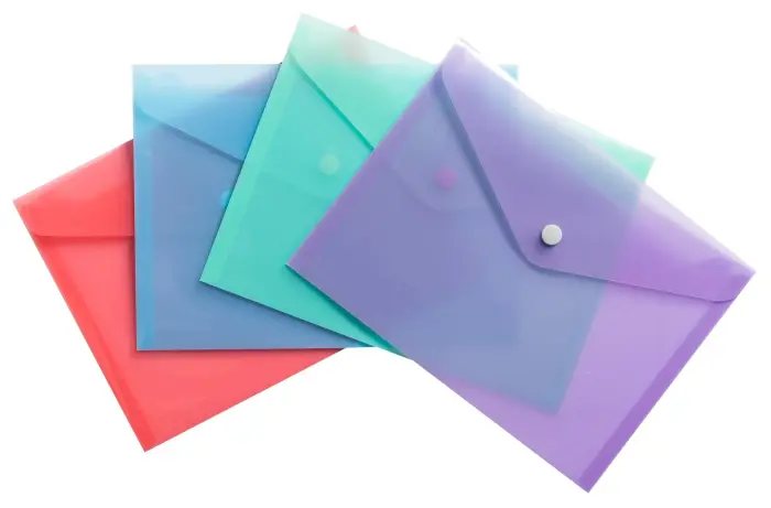 Pochette pression Chromaline Pastel en Polypropylène - A5 - Couleurs assorties